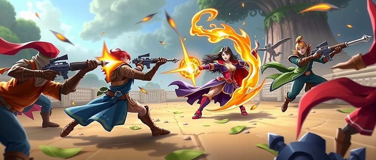 Dharbandora Dynamos Competitive Play Dharbandora Dynamos multiplayer battle showing team of players using coordinated strategies against opponents